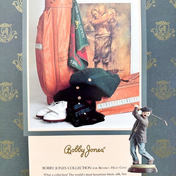 Bobby Jones Golf Ad Print | Luxe 80s Sportswear Wall Art - Picture 4 of 6
